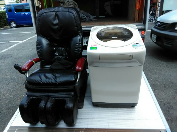 11 24 一宮市のお客様の高級マッサージ機 洗濯機を回収 作業実績 名古屋不用品回収 Com